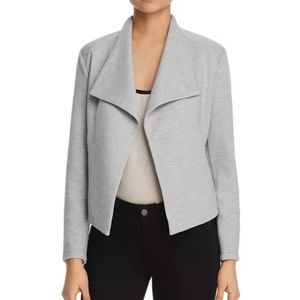 Calvin Klein Ribbed Flyaway Gray Casual Jacket
